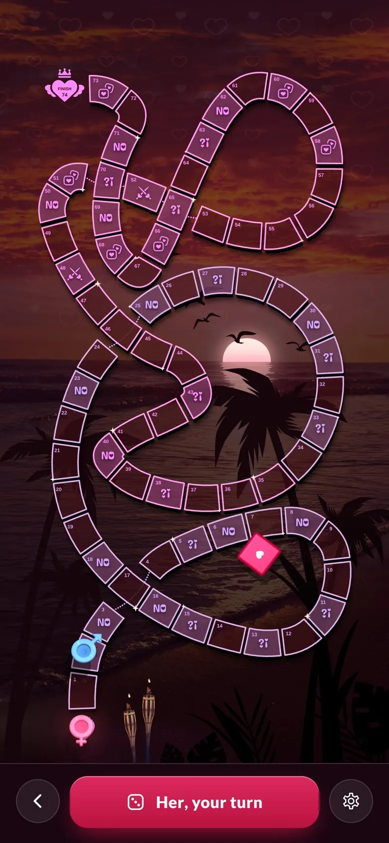 The DiceNite board