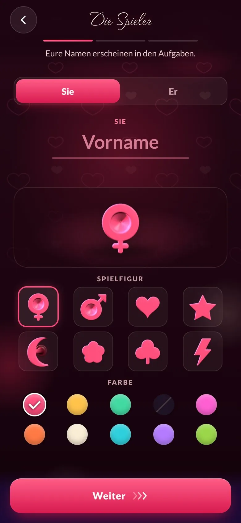 DiceNite – Eure Namen, eure Figuren