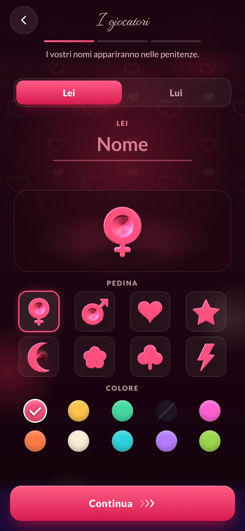 DiceNite – I vostri nomi, le vostre pedine