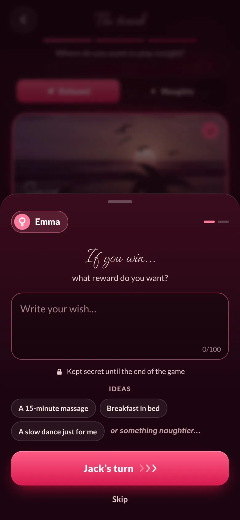 DiceNite – The secret reward